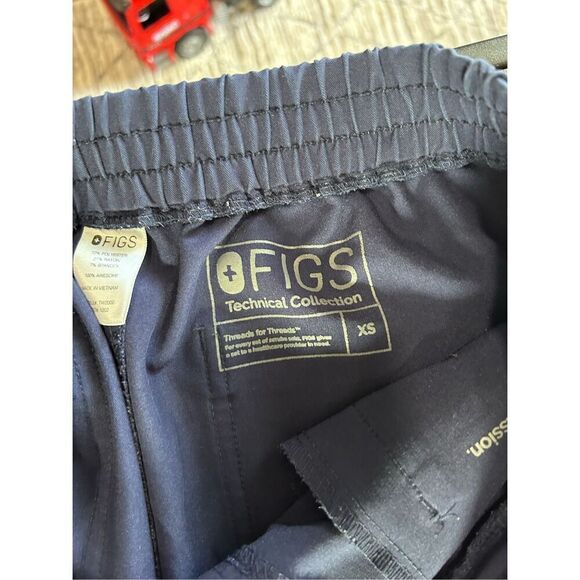 Figs Yola Medical Stretch Drawstring Pull-On Skinny Scrub Pants Navy Blue Sz XS - Picture 14 of 14